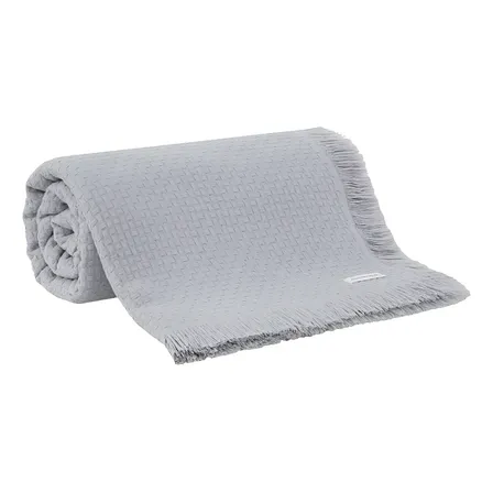 Colcha King Buddemeyer 100% Algodão Cinza - R$289,90 (32% OFF)