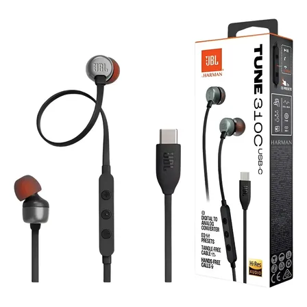 Fone de Ouvido JBL Tune 310C Tipo C