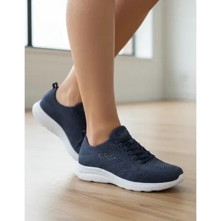 Tênis Olympikus Feminino Ultraleve 130g Maximo Conforto Leve Azul-marinho Lisa 38